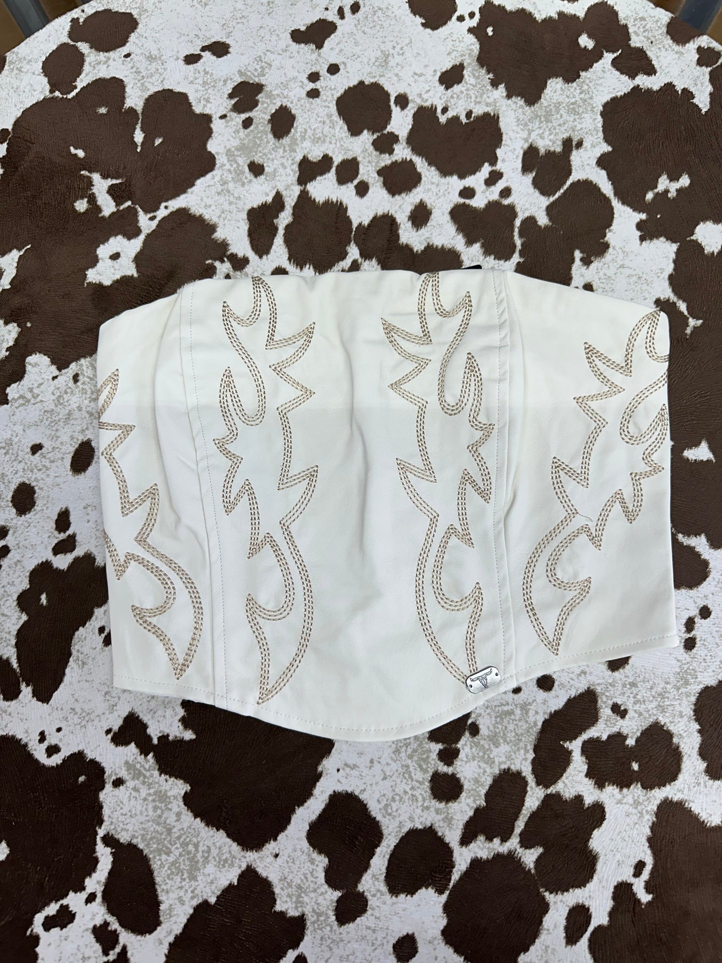 Boot Stitched Leather corset