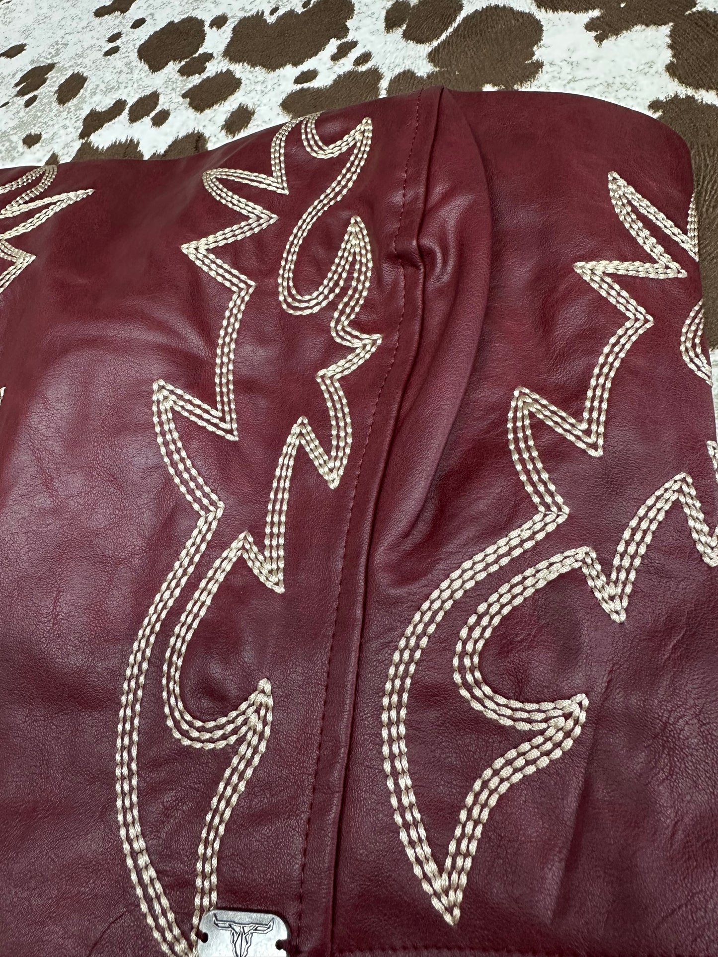 Boot Stitched Leather corset