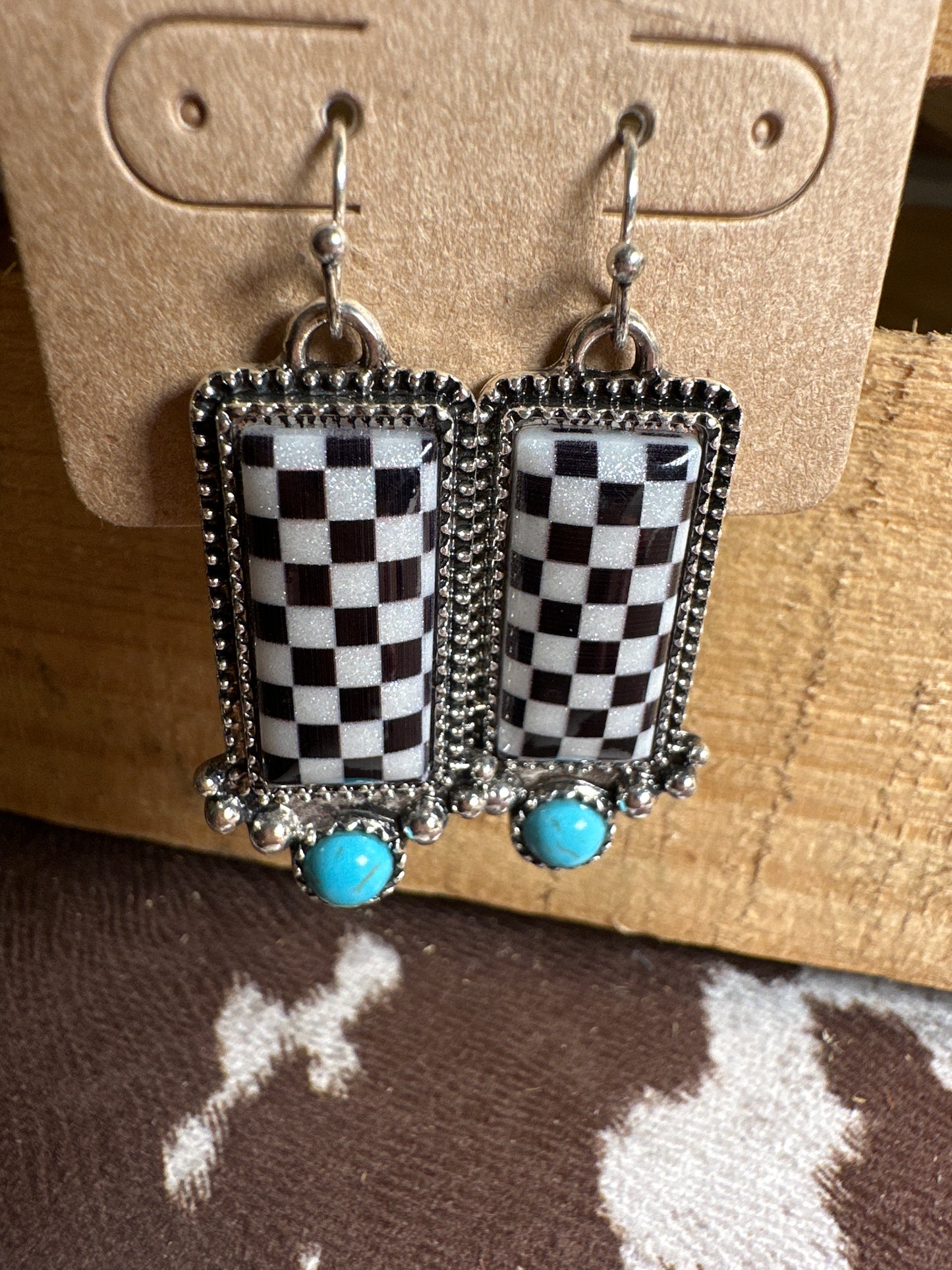 Sparkly checkered