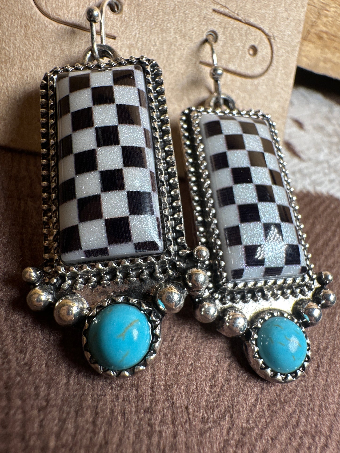 Sparkly checkered