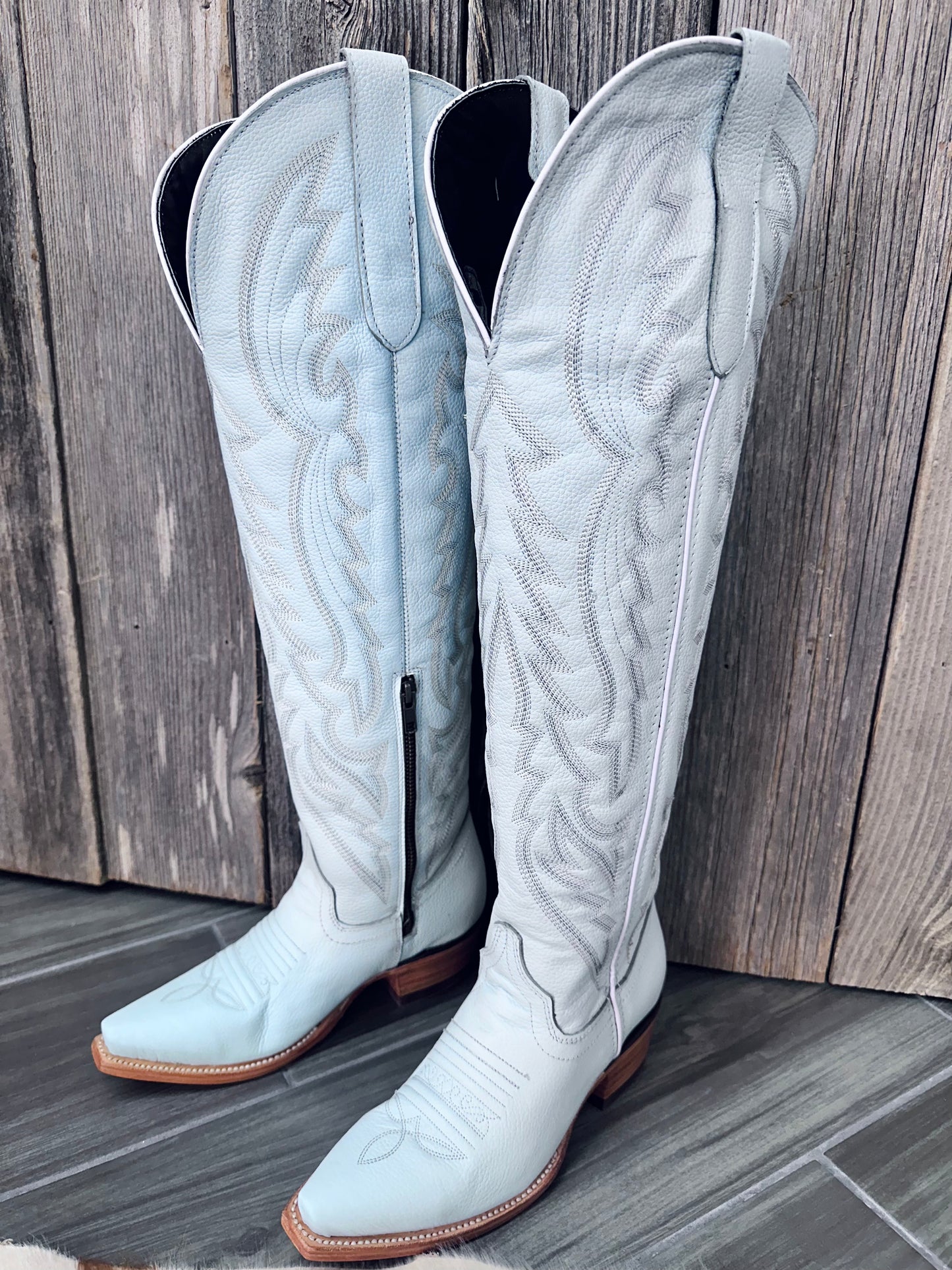 Soft Baby Blue Boots